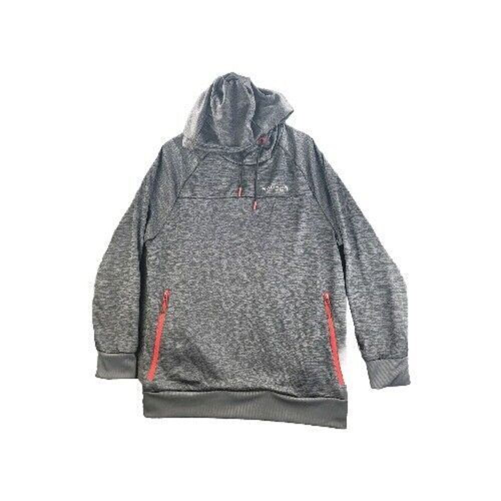 Spyder Active Sweater Gray Men XL Hoodie Lightweight Pullover Spellout Pockets